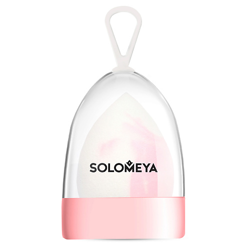 SOLOMEYA Двусторонний косметический спонж для макияжа Капля Drop Double-ended blending sponge поводок перестежка для собак coa halti double ended 200х1 5см