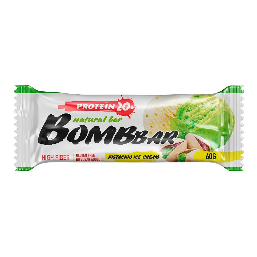 BOMBBAR Батончик Фисташковый пломбир купить по цене 240₽ в ЛЭТУАЛЬ