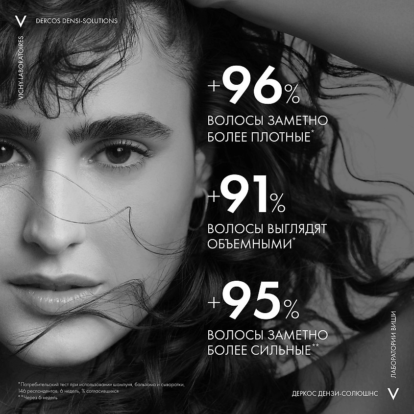 VICHY Уплотняющий восстанавливающий бальзам Dercos Densi-Solutions, фото 3
