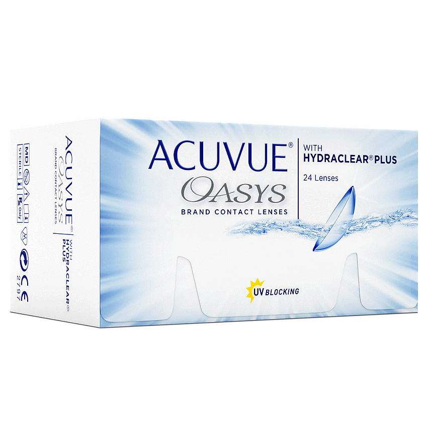 ACUVUE Двухнедельные контактные линзы ACUVUE OASYS with HYDRACLEAR PLUS 24 шт. ACV000165 - фото 4