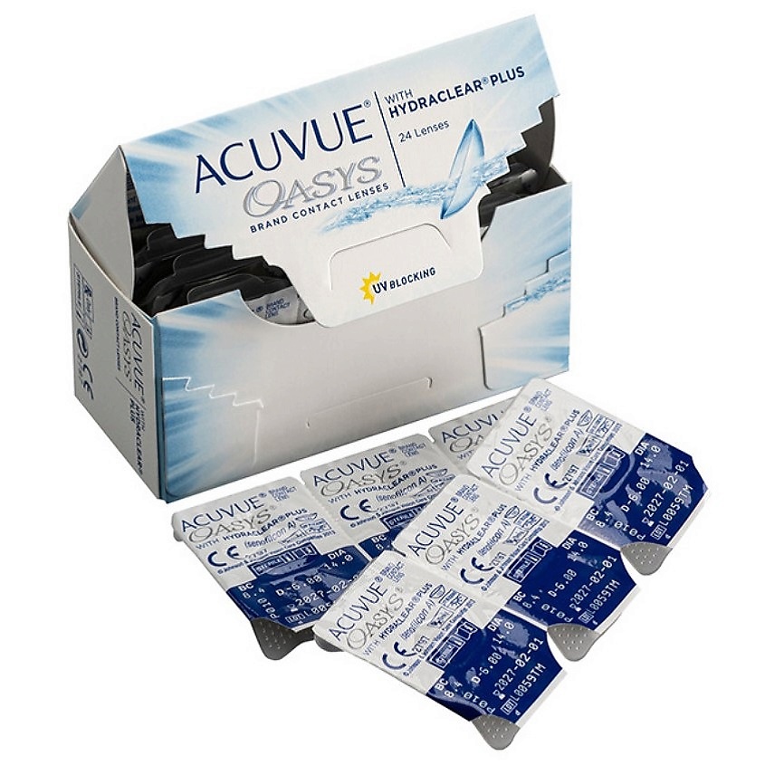 ACUVUE Двухнедельные контактные линзы ACUVUE OASYS with HYDRACLEAR PLUS 24 шт. ACV000165 - фото 11