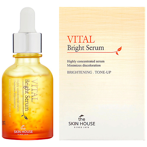 THE SKIN HOUSE Сыворотка для лица для сияния кожи Vital Bright консилер для лица relouis bright touch светоотражающий тон 01 фарфоровый 3 5 мл