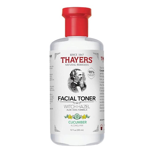 цена Тонер для лица THAYERS Тонер для лица без спирта с гамамелисом и огурцом Witch Hazel Cucumber Facial Toner