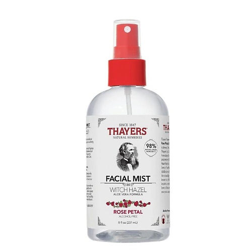 THAYERS Мист для лица без спирта с гамамелисом и лепестком розы Witch Hazel Rose Petal Facial Mist Термальные воды и спреи для лица