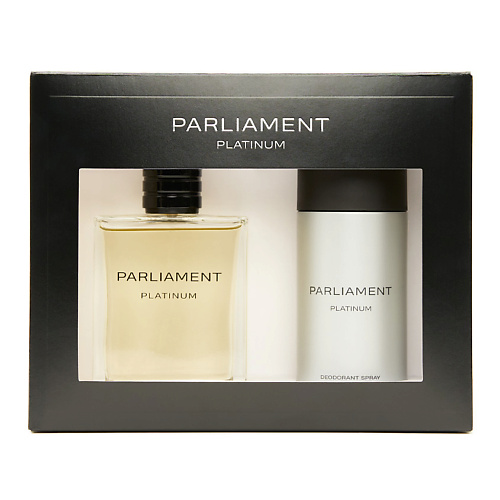 Набор парфюмерии PARLIAMENT Парфюмерный набор с дезодорантом-антиперспирантом Platinum набор парфюмерии ambassador парфюмерный набор с бокалами rum bottle