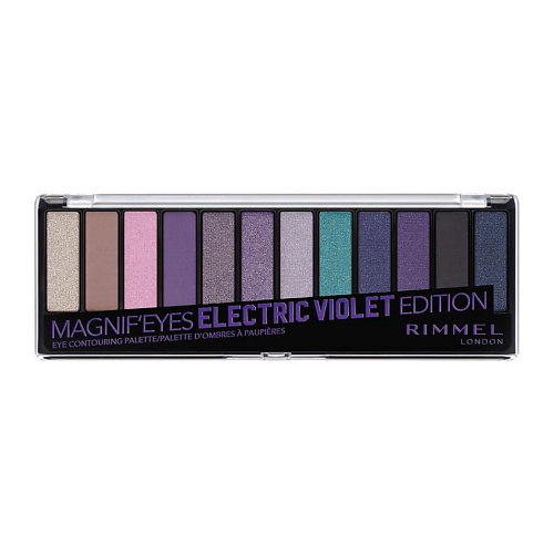

RIMMEL Палетка из 12 оттенков для век Magnifeyes Palette, Палетка из 12 оттенков для век Magnifeyes Palette