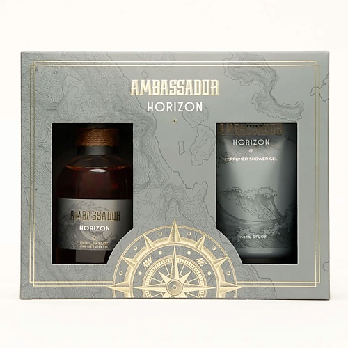AMBASSADOR Парфюмерно-косметический набор Horizon parfums genty ambassador in black sea 100