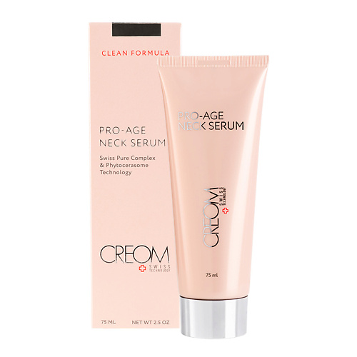 Сыворотка для лица CREOM Сыворотка для шеи и зоны декольте PRO-AGE Neck serum уход за шеей бюстом и декольте la cabine сыворотка в ампулах для области шеи и декольте neck