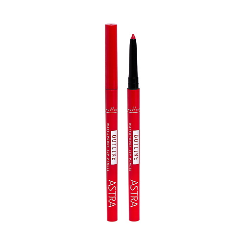 Карандаш для губ ASTRA Контурный карандаш для губ Outline Waterproof Lip Pencil карандаш для губ vamp lip pencil 0 35г 003 средний нюдовый