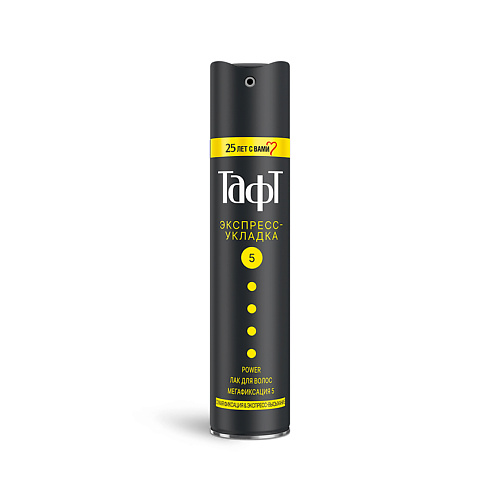 ТАФТ Лак для волос, мегафиксация Экспресс-Укладка Power 5 markell спрей для волос экспресс ламинирование