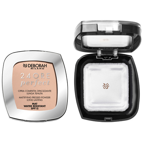 DEBORAH MILANO DEBORAH Пудра для лица матирующая стойкая 24Ore Perfect Compact Powder 1302₽