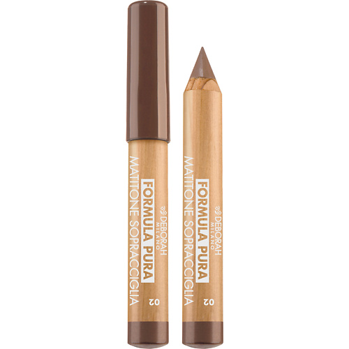 Карандаш для бровей DEBORAH MILANO Карандаш для бровей с фиброй Formula Pura Chubby Eyebrow Pencil карандаш и пудра для бровей kiko milano eyebrow multitasker 3 in 1 0 4 гр