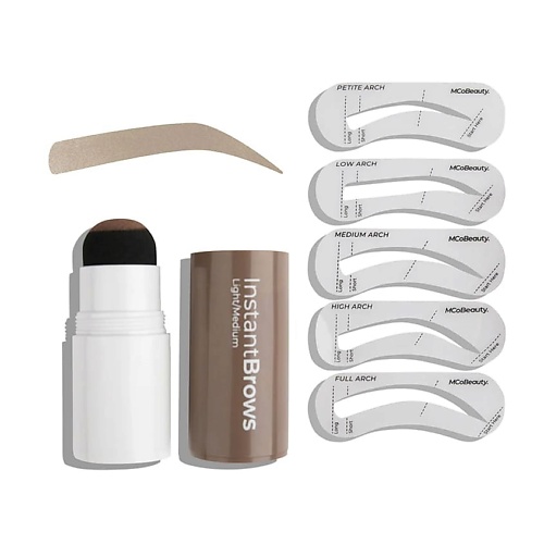 MCOBEAUTY Набор для бровей Instant Brows Express Kit innovator cosmetics набор кистей язычковых для окрашивания бровей классическая и мини