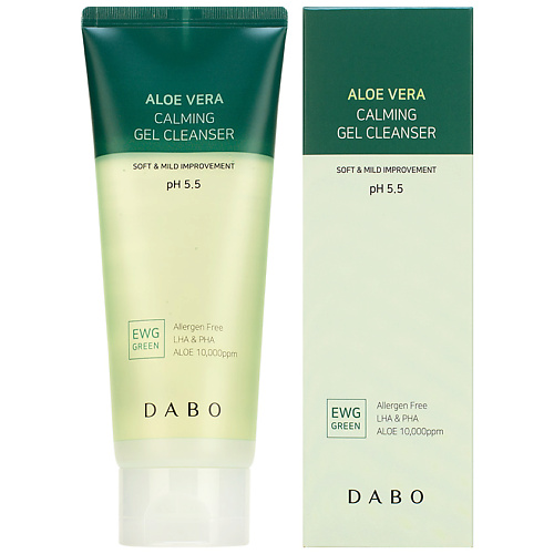 

DABO Гель для умывания мягкий очищающий pH 5,5 с экстрактом алоэ Aloe Vera Calming Gel Cleanser, Гель для умывания мягкий очищающий pH 5,5 с экстрактом алоэ Aloe Vera Calming Gel Cleanser