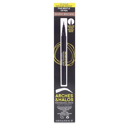 Подводка для бровей ARCHES AND HALOS Лайнер для бровей Fine Bristle Tip Pen