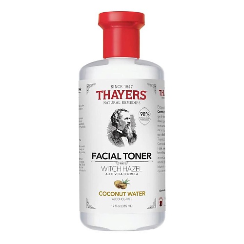 Тонер для лица THAYERS Тонер для лица без спирта с гамамелисом и кокосом Witch Hazel Coconut Water Facial Toner