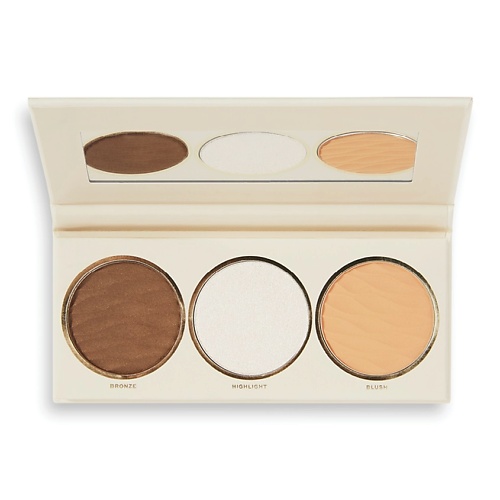 

REVOLUTION PRO Палетка: бронзер, хайлайтер и румяна GLAM MOOD, Палетка: бронзер, хайлайтер и румяна GLAM MOOD