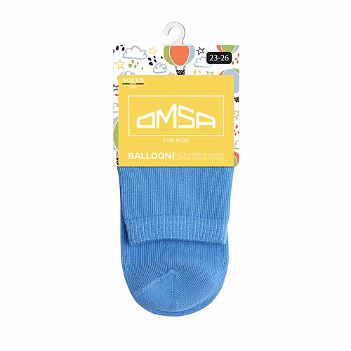 Носки OMSA Kids 21С02 Носки детские гладь укороченные Blu Сhiaro следки спортивные укороченные