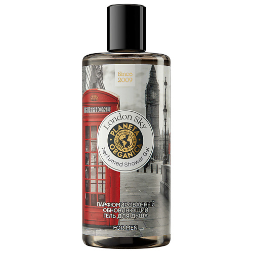 Парфюмированный гель для душа PLANETA ORGANICA Гель для душа London Sky Perfumed Shower Gel for Men natyr sport shower gel for men 200 ml
