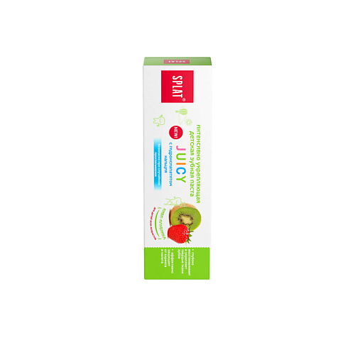 SPLAT Детская укрепляющая зубная паста с гидроксиапатитом со вкусом киви и клубники Juicy SPT_DK177