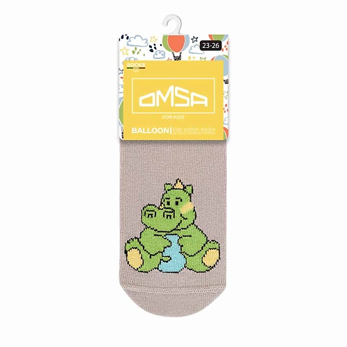 носки и следки omsa eco 252 носки женские укороченные grigio chiaro Носки OMSA Kids 21P70 Носки детские цифры Grigio Chiaro