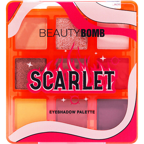 дезодорант beauty bomb saturn 50 мл Тени для век BEAUTY BOMB Палетка теней Scarlet