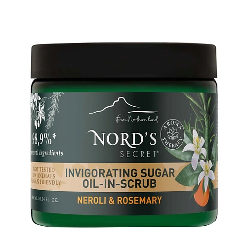 NORD'S SECRET Скраб для тела расслабляющий сахарный c эфирным маслом 