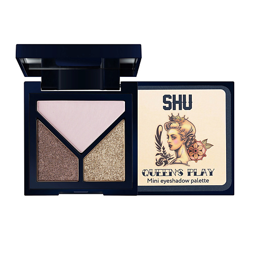 Тени для век SHU Мини палетка теней для век Queen's Play Palette Mini Eyeshadow Palette палетка теней для век 3ina the bloom eyeshadow palette 9 гр