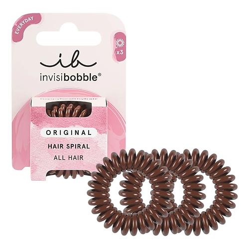 Резинка для волос INVISIBOBBLE Резинка-браслет для волос Original Pretzel Brown invisibobble invisibobble резинка браслет original cattitude is everything