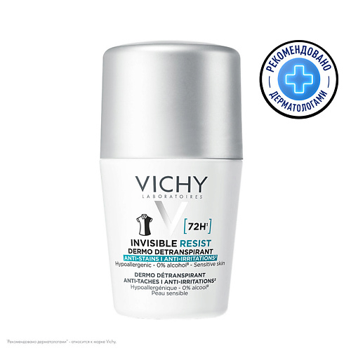 

VICHY Шариковый дезодорант-антиперспирант, женский Invisible Resist, Шариковый дезодорант-антиперспирант, женский Invisible Resist