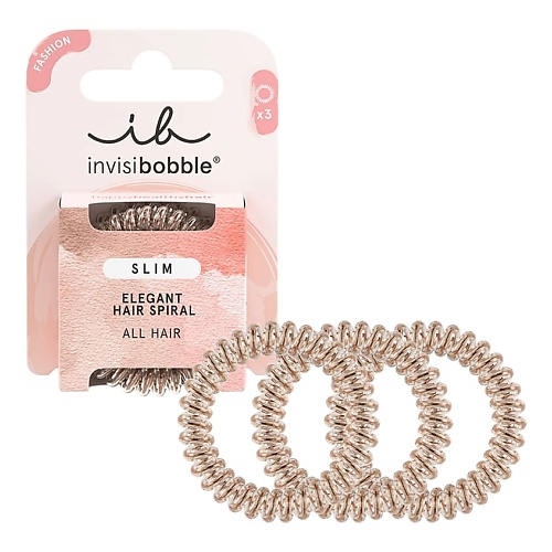 Резинка для волос INVISIBOBBLE Резинка-браслет для волос Slim Bronze Me Pretty резинка для волос invisibobble резинка браслет для волос slim in an elephant minute