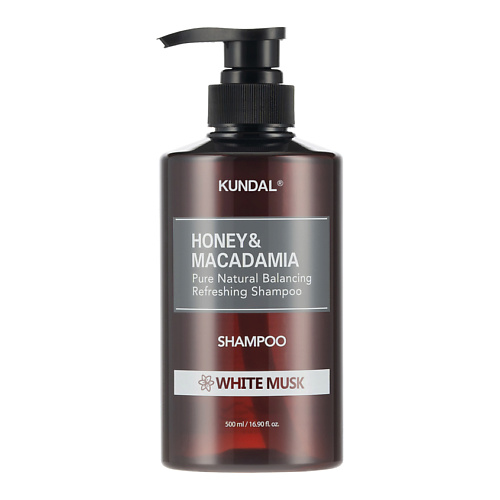 kundal набор для путешествий белый мускус 5 предметов Шампунь для волос KUNDAL Шампунь для волос Белый мускус Honey & Macadamia Shampoo