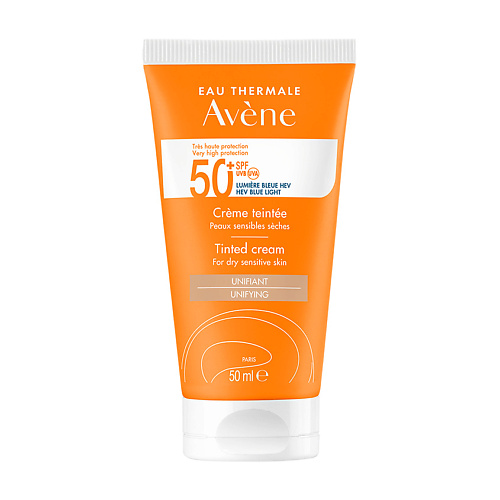 Солнцезащитный крем для лица AVENE Крем солнцезащитный тонирующий SPF 50+ Very High Protection Tinted Cream