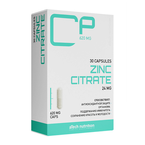 

ATECHNUTRITION PREMIUM Цинк Zink Zn Citrate, Цинк Zink Zn Citrate