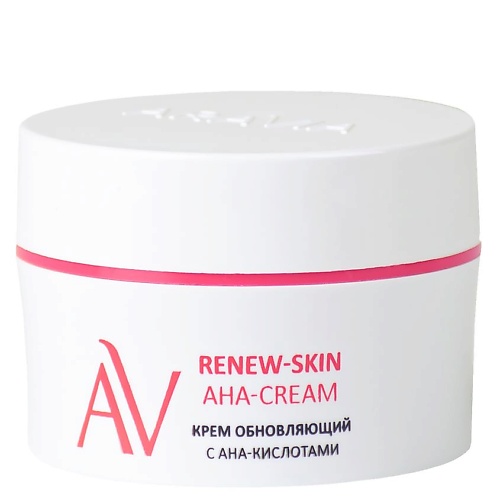 Крем для лица ARAVIA LABORATORIES Крем обновляющий с АНА-кислотами Renew-Skin AHA Cream тоник для лица aravia laboratories очищающий тоник с aha кислотами aha cleansing tonic