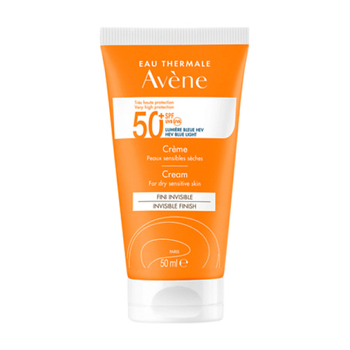 Солнцезащитный крем для лица AVENE Солнцезащитный крем SPF 50+ без отдушек Very High Protection Fragrance-free Cream