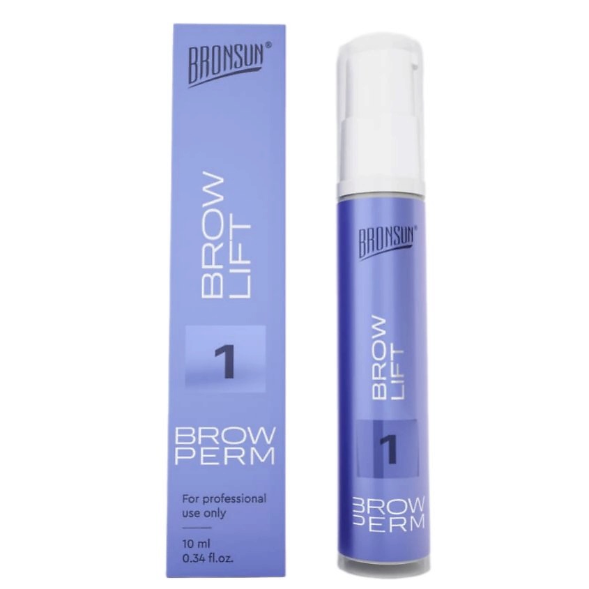 BRONSUN Состав для долговременной укладки бровей № 1 Brow Lift Bronsun ...