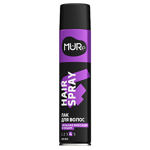 

MURE Лак для волос Сильная фиксация 4 Super Strong & Volume, Лак для волос Сильная фиксация 4 Super Strong & Volume