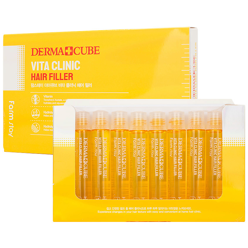 FARMSTAY Филлер для волос с витаминами Derma Cube Vita Clinic Hair ...