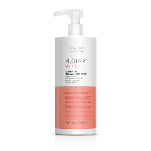 

REVLON PROFESSIONAL Укрепляющий мицеллярный шампунь Restart Density Fortifying Shampoo, Укрепляющий мицеллярный шампунь Restart Density Fortifying Shampoo