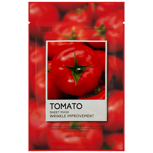 

TENZERO Маска для лица тканевая с экстрактом томата Tomato Sheet Mask, Маска для лица тканевая с экстрактом томата Tomato Sheet Mask