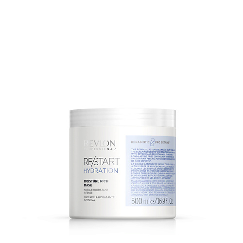 

REVLON PROFESSIONAL Интенсивно увлажняющая маска Restart Hydration Moisture Rich Mask, PROFESSIONAL Интенсивно увлажняющая маска Restart Hydration Moisture Rich Mask