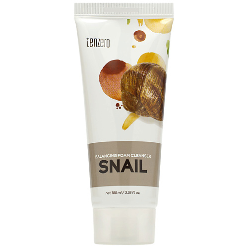 

TENZERO Пенка для умывания с муцином улитки Snail Balancing Foam Cleanser, Пенка для умывания с муцином улитки Snail Balancing Foam Cleanser