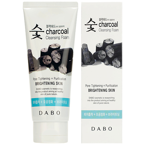 

DABO Пенка для умывания очищающая с древесным углем для сияния кожи Charcoal Cleansing Foam Brightening Skin, Пенка для умывания очищающая с древесным углем для сияния кожи Charcoal Cleansing Foam Brightening Skin