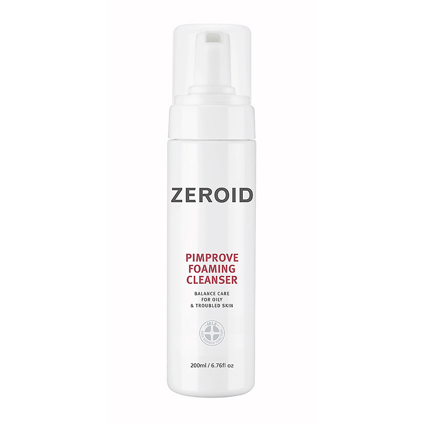 ZEROID Пенка для умывания Очищающая для чувствительной, склонной к ...