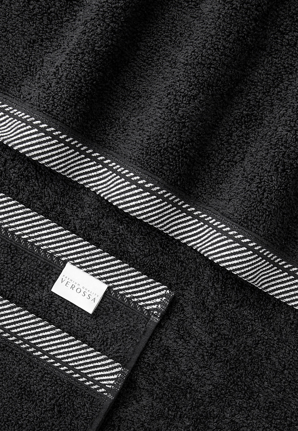 VEROSSA Полотенце махровое 70/140 Fjord Черный, фото 2