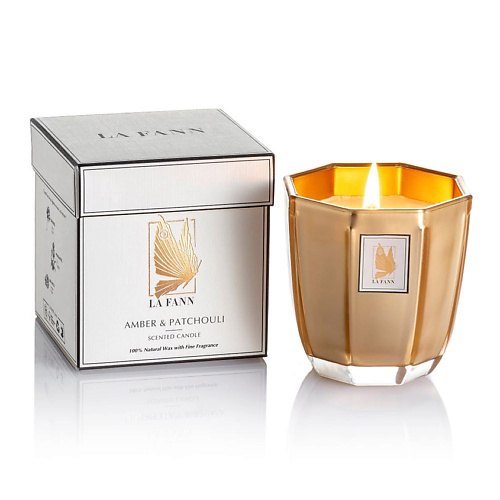 LA FANN Ароматическая свеча Amber & Patchouli