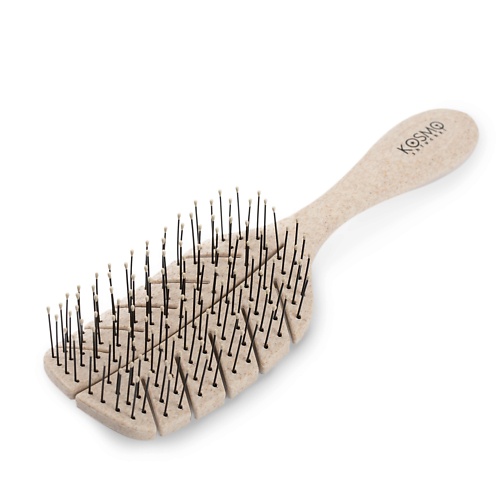 KOSMOSHTUCHKI Расческа массажная БИО Лепестковая малая, щетка для распутывания волос