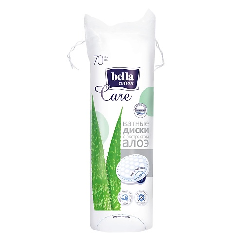 BELLA Ватные диски cotton care алоэ 70.0