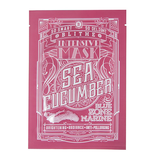 

BLITHE Маска тканевая для лица интенсивная обновляющая "Морской огурец" Intensive Mask 25, Маска тканевая для лица интенсивная обновляющая "Морской огурец" Intensive Mask